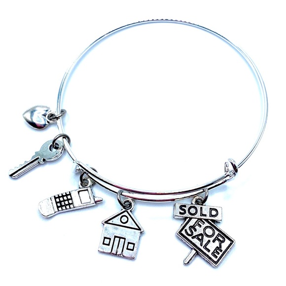 Real Estate Agent Bracelet Realtor Gift May Be Personalized - Picture 1 of 7